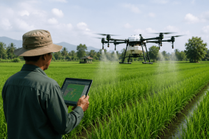 Pertanian Modern dengan Drone Bikin Pengelolaan Lahan Lebih Efisien