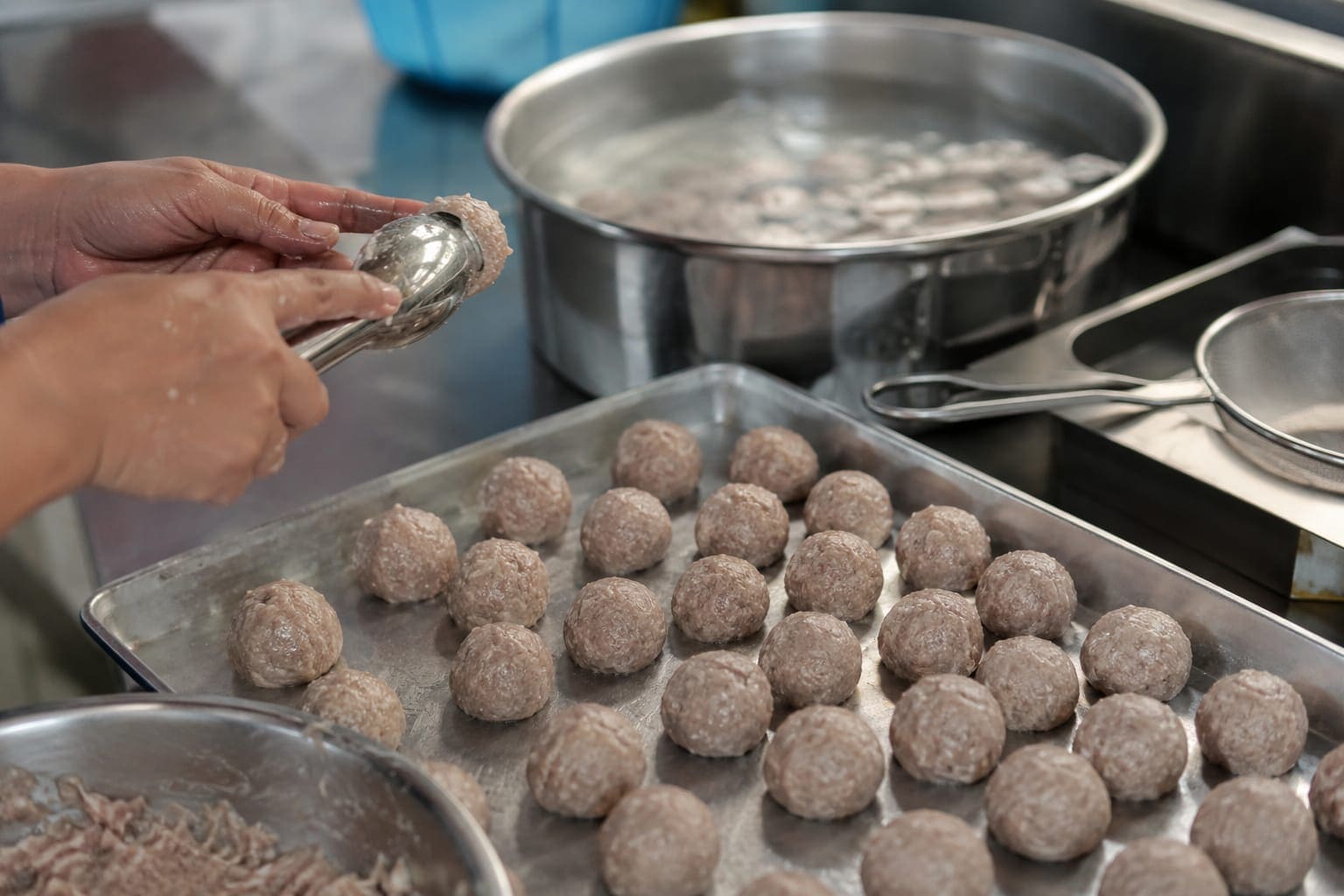 ukuran bakso lebih konsisten