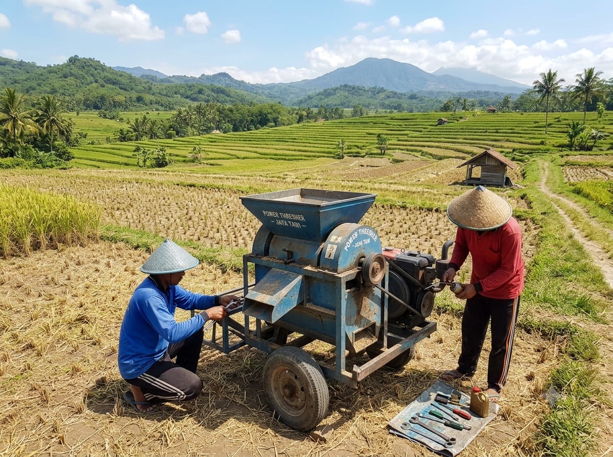 Cara Merawat Power Thresher